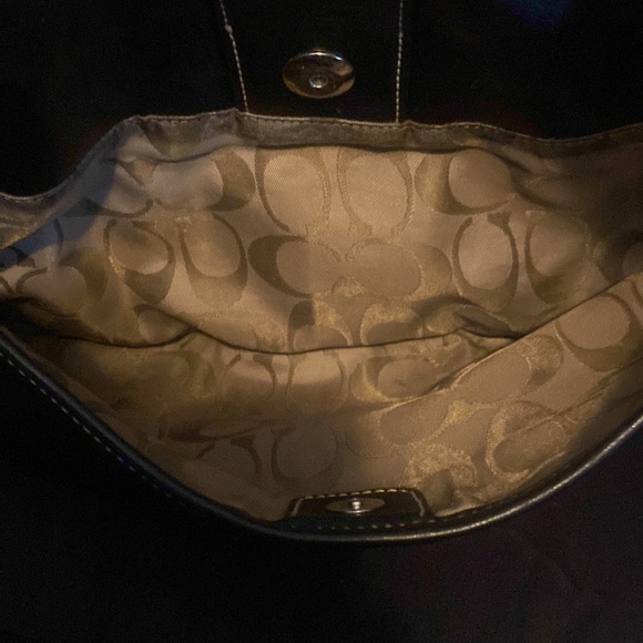 Coach leather shoulder handbag - Picture 5 of 7